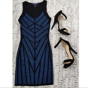 Black and Blue cocktail dress